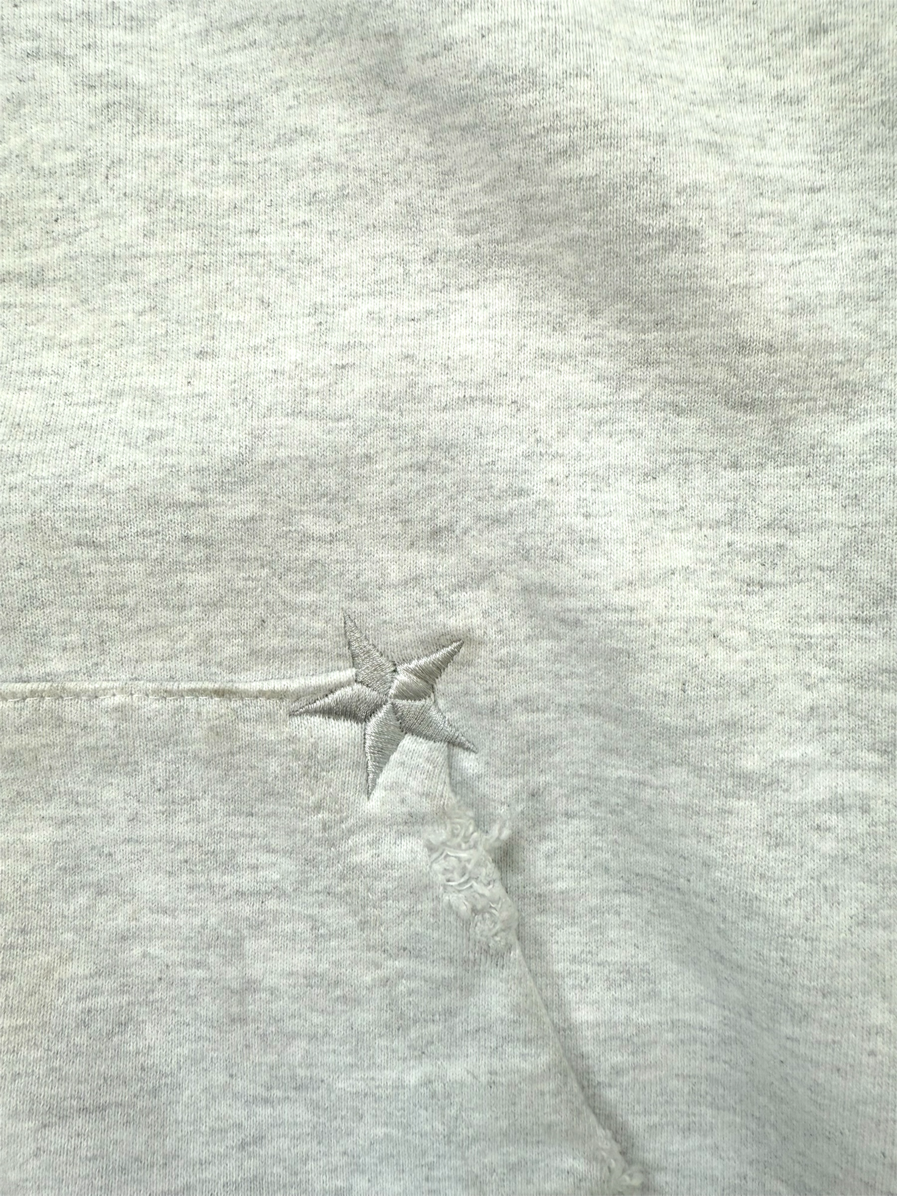 Distressed Zip Sweat